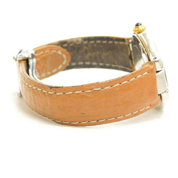 Rare! Cartier Caramel Strap Gold Plated Watch main image 2